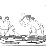 Rilievo della tomba di Khnumhotep I a Beni Hassan. Casson 1971, pl. 11.