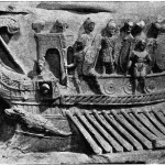 Bassorilievo da Palestrina: bireme romana del I sec. (Roma, Musei Vaticani).