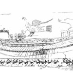 graffito di Nymphaion (disegno da Murray, 2001, p. 251)